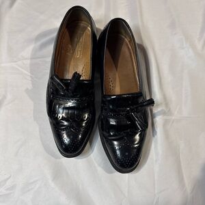 Johnston & Murphy Black Tassel Loafers